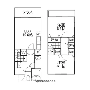 アクア・ルーチェ【3号室】の間取り
