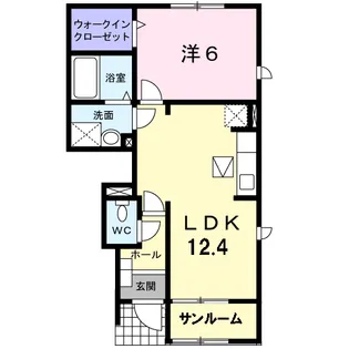 ヴァンベール Ⅰ【1階】の間取り
