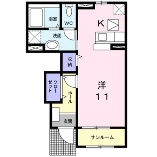 ペルラⅡ【1階】の間取り