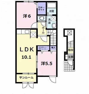 セイバリー・アンジュ【2階】の間取り