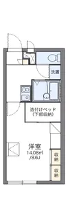 レオパレスセジュール根上【105号室】の間取り
