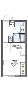 レオパレスセジュール根上【201号室】の間取り