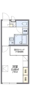 レオパレス白江【108号室】の間取り