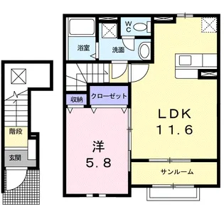 ペルラⅢ【2階】の間取り