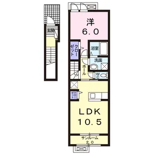 MIYABI Ⅰ【2階】の間取り