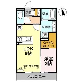 プレジデンス沖町【2階】の間取り