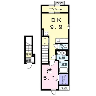 ニューハッピネス Ⅴ【2階】の間取り
