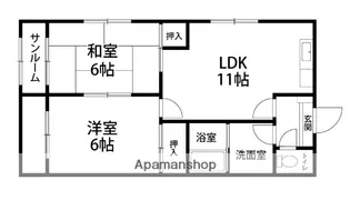 ヴィラプレステージ育成町【203J号室】の間取り