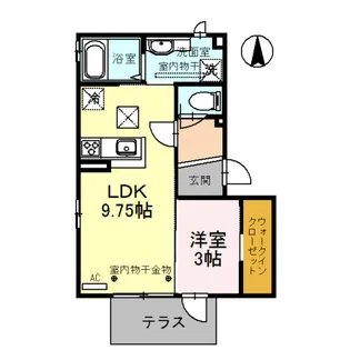 フェアリー沖町【1階】の間取り