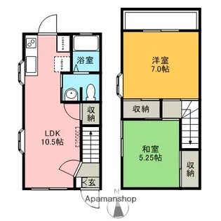 BLUEM(ブルーム)【115号室】の間取り