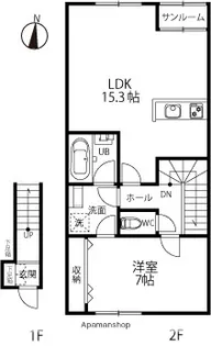 スマート【201号室】の間取り
