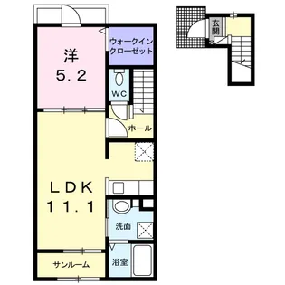 ヴィラ・ポワージュⅡ【2階】の間取り