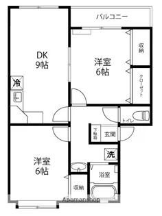 プラネットドリーム【202号室】の間取り