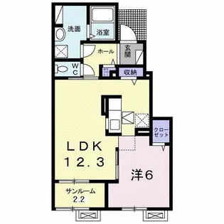 エクラ21【1階】の間取り