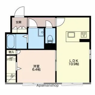 アビタシオン上小松【1階】の間取り