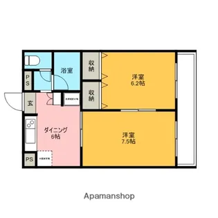 エイト桜木町【103号室】の間取り