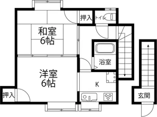 城南ホーム【202号室】の間取り