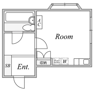 DETOM−1【305号室】の間取り
