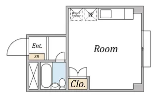 DETOM−1【202号室】の間取り