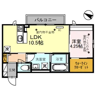ラムーネKAGA【2階】の間取り
