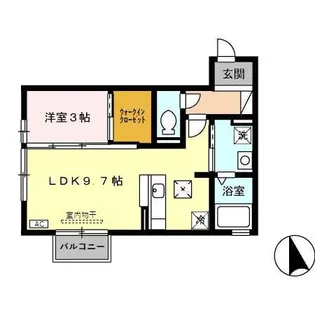 グラヴィティ A【1階】の間取り
