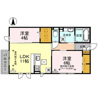 LIVERLA (リヴェーラ)【1階】の間取り