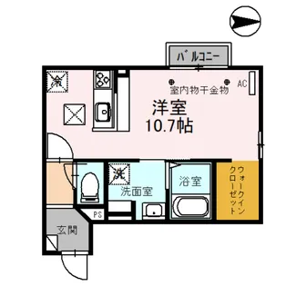 ロワゾブルー【103号室】の間取り