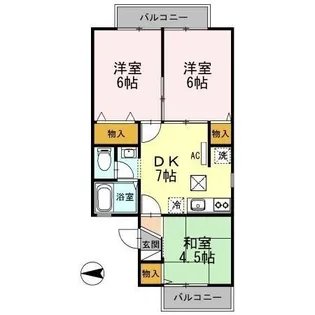 セジュール ポロアⅡ【1階】の間取り