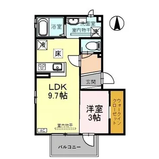 フェアリー沖町【102号室】の間取り