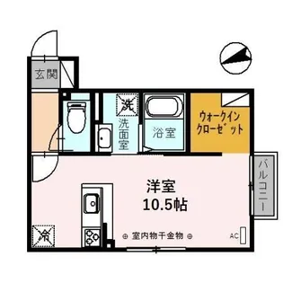 SHININGー1 シャイニングワン【2階】の間取り