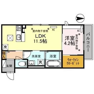 アンソレイユ沖町【1階】の間取り