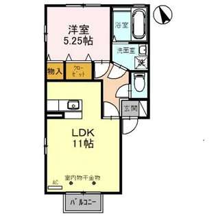 リビングタウン小松参番館 C【2階】の間取り