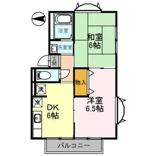 リバティ第一【201号室】の間取り
