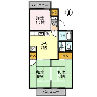 セジュール ポロア【1階】の間取り