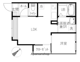 INTEGRAL PLAGE【102号室】の間取り