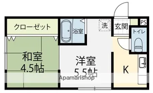 みかんちゃん【105号室】の間取り