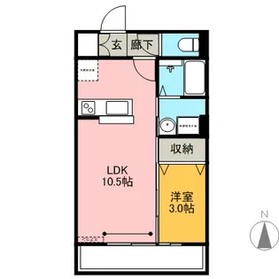 プリメーラ参番館【2階】の間取り