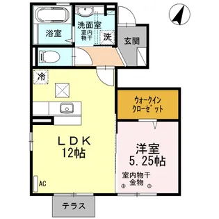 アヴェニールローザ【1階】の間取り