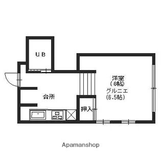グリーンボード位川【201号室】の間取り