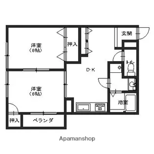 アクロコート【103号室】の間取り