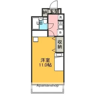 JRF フレシア金沢【206号室】の間取り