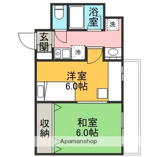 JRF フレシア金沢【417号室】の間取り