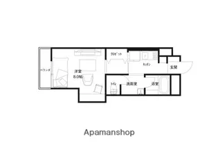 カーサウエストT【507号室】の間取り