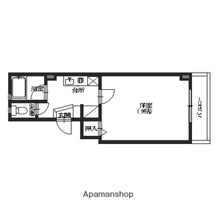 ルポワン長田【303号室】の間取り