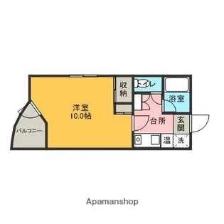 ルポワン醒ヶ井【301号室】の間取り