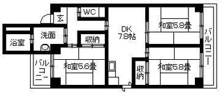 田村ビル【303号室】の間取り