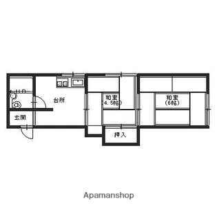 栄ハイツ【206号室】の間取り