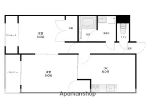 ロイヤルN【305号室】の間取り