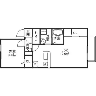リブエイト【102号室】の間取り