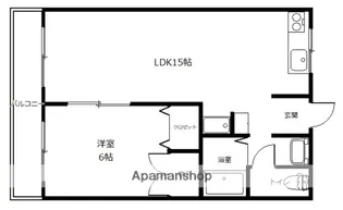 ドゥ・ムスタッシュ【202号室】の間取り